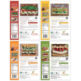 NewGem Tomato, Carrot, Apple Kale, Mango Chipotle Sandwich Wraps, Gluten Free, Paleo, Keto Friendly, Low Calorie, Bread Alternative, Low Carb Tortilla Wraps, (Pack of 4)