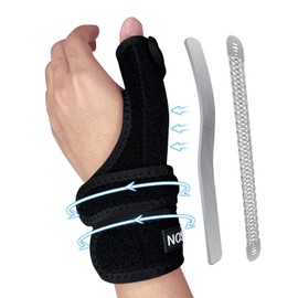 NOSIDAK Thumb Brace Left Hand with TFCC Wrist Brace, De Quervains Tenosynovitis Brace, Carpal Tunnel Wrist Brace Night Support for Trigger Thumb, CMC Joint, Arthritis, Tendonitis, Ulnar Wrist Pain
