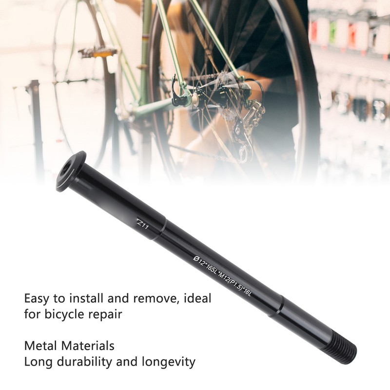 Bike Rear Thru Axle Aluminium Alloy Easy Installation Bicycle Wheel