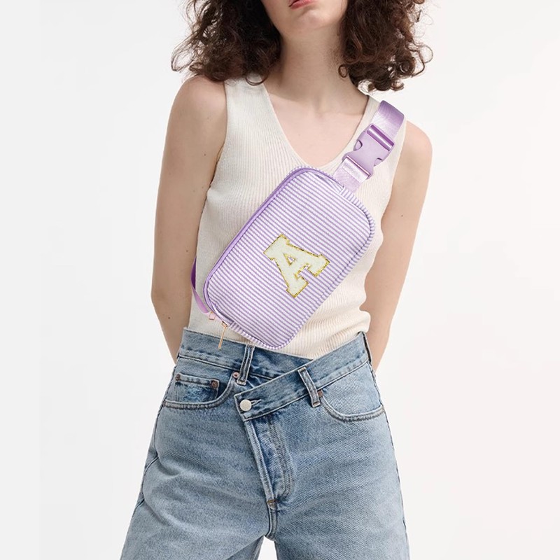 Boulder Bee Belt Bag with Initial Letter, Stylish Fanny Pack