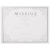 Marriage Certificate (Pk of 6) - Premium, Silver Foil Embossed