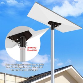 Guolich V3 Bracket Gen3 Starlink Mount,Compatible with STARLINK Standard Dish，Weatherproof Starlink Pole Mounting Kit for Wall,Roof,RV, Car and Router Accessories(1–2.1 in 25–53 mm)