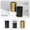 LEASYLIFE 10 L/2.6Gallon,Brass Trash can,Brushed Bathroom Trash Can, Gold Wastebaske