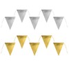Plain Shiny Bunting Garland 3 m, Gold