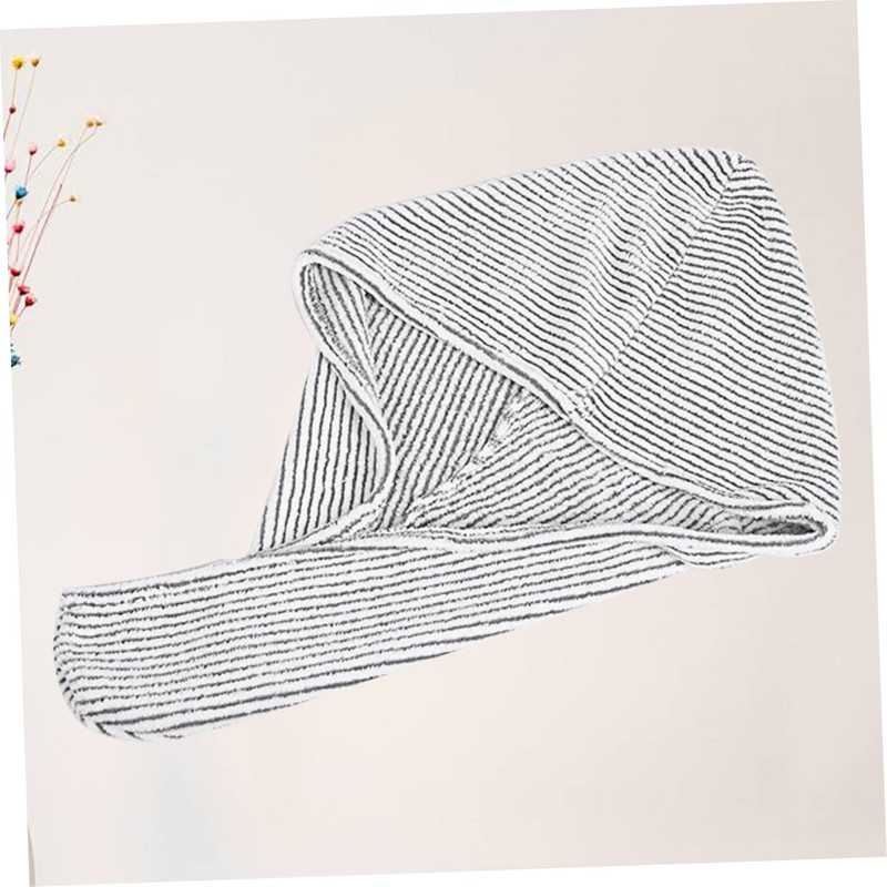 FOMIYES Bamboo Carbon Fiber Fast Dry Hair Towel Super Absorbent