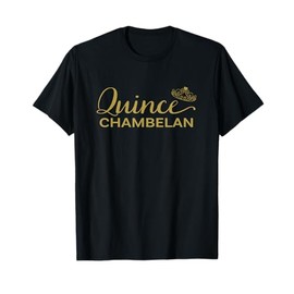 Quince Chambelan Quinceanera T Shirts - Chic Script T-Shirt
