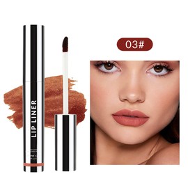 YUANLI Lip Liner Stain, Lip Liner Stain Peel Off, Peel Off Lip Liner Tattoo, Long Lasting Lip Stain Peel Off, Peel Off Lip Stain with Matte Finish, Waterproof, Transfer-proof - 3 Pcs (03#)