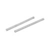 sourcingmap 0.3mmx2mmx35mm 304 Stainless Steel Compression Springs Silver Tone 10pcs