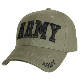 Rothco Deluxe Army Embroidered Low Profile Insignia Cap, Olive Drab