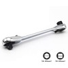 Silver Ratchet Wrench 1/4 Inch Mini Double Head 72 Teeth