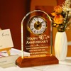 YWHL 40th Wedding Anniversary Clock Gifts for Parents, 40 Years