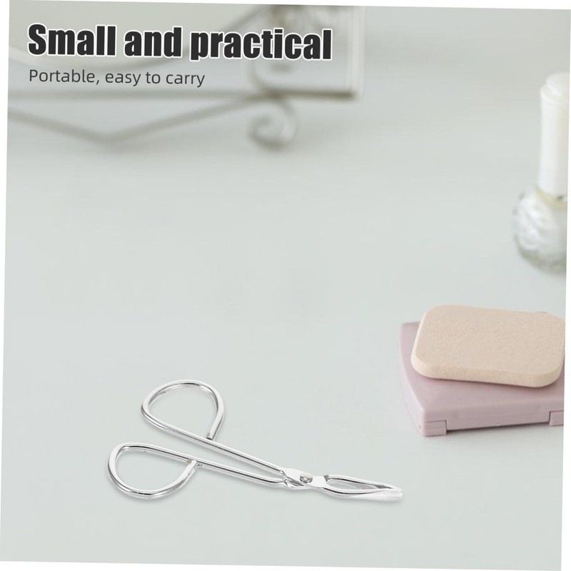 Baluue 2pcs Sturdy Stainless Steel Eyebrow Tweezers Scissor Handle Precision