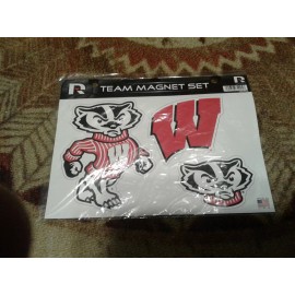 Rico Industries Wisconsin Badgers Team Magnet Set. Rico Industries.  New.