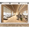 Loccor 9x6ft Fabric Gym Backdrop Modern Fitness Yoga Center Photo