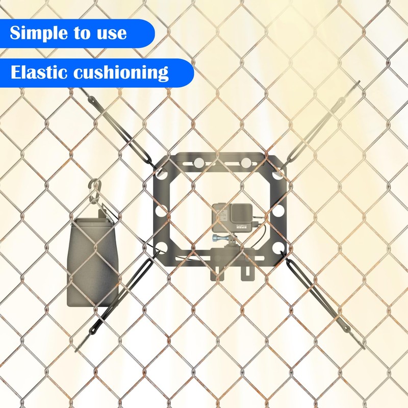 Proanko Phone Fence Mount with Shade for iPhone, GoPro and