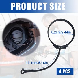 IKOPFLN Fuel Cap Line, Fuel Cap Retaining Strap, Car Fuel Tank Cover Lini for VW Aud i Passa t Ben z BM W Pack of 4