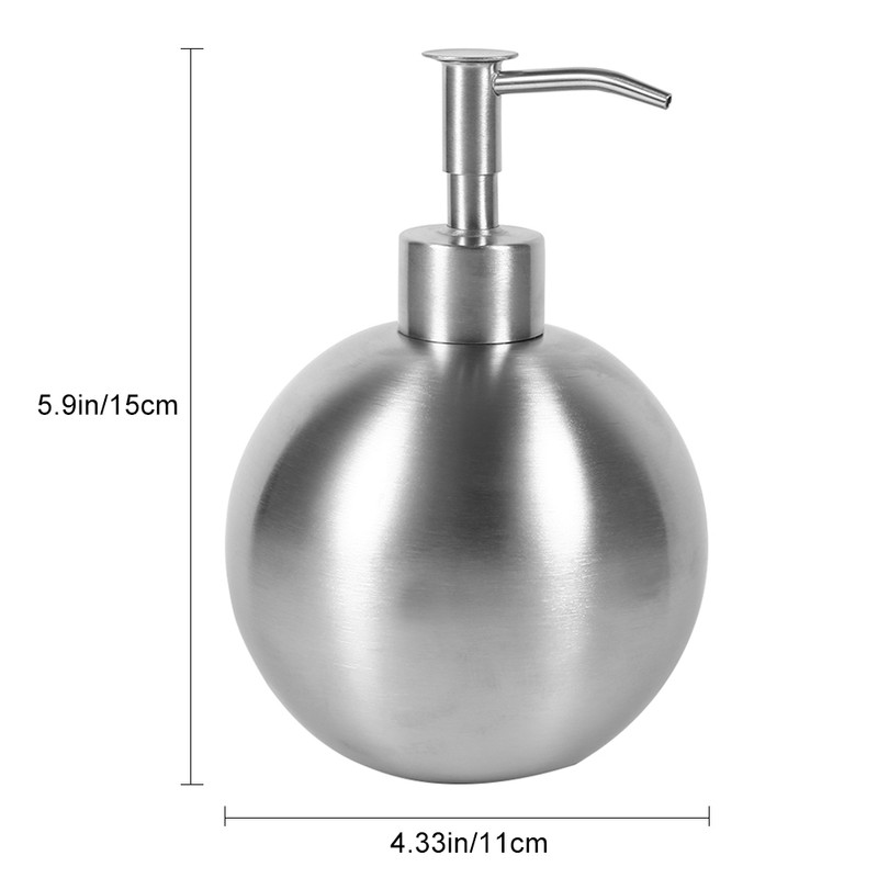 1pc 304 Stainless Steel Ball Shaped Bathroom Shampoo Shower Liquid