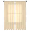 Decotex 2 Piece Solid Elegant Sheer Curtains Fully Stitched Panels