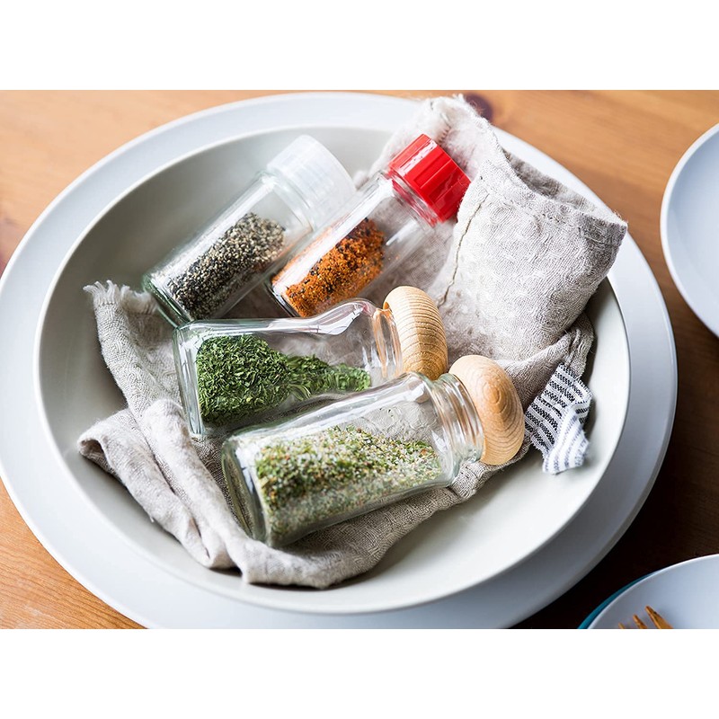 Living Market Spice Bottles, Condiment Bottles, Airtight Containers with Inner