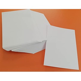 100 Sheets of Matt Label Paper 80g A5 205x145mm with Cut Out for Inkjet and Laser Printers