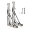 PATIKIL Folding Wall Shelf Brackets 7", 2 Pack Heavy Duty