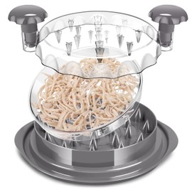 Chicken Shredder, Professional Chicken Shredder Tool Twist, Perfect Meat Shredder Tool for Effortless Kitchen Experience, Transparent Lid, Non-Slip Design