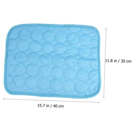 BESPORTBLE Summer Pet Cooling Mat Cat Dog Ice Pad (Dark Blue 40x30) Fabric Pet Supplies
