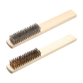 2 Piece Cleaning Brush, Shoe Cleaning Set, Suede Cleaning Wooden Brush, Wooden Handle Cleaning Brush, Clothes Brush, Shoe Care Brush, Multifunctional Cleaning Brush