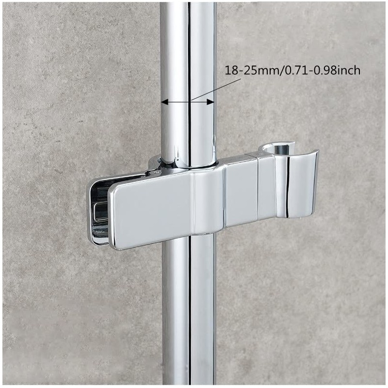 Adjustable Shower Head Holder for Slide Bar,Universal 20-25MM O.D, Rail