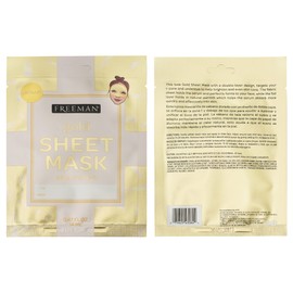 Freeman Limited Edition Christmas Metallic Sheet Masks, Variety 12 Pack, Luminizing Gold, Purifying Silver, Soothing Rose Gold, Perfect for Wife, Spouse, Girlfriend, or Daughter