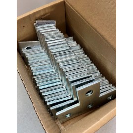 Unbranded Strut Bracket Flat Steel 4-hole Tee Bracket 1-5/8" Strut Channel Lot of 10