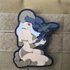 Hook and Loop Morale Military Patches,Girl Tactical Military Patches, PVC