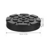 4 Pcs Car Jack Pad: Slotted Trolley Jacking Rubber Blocks,