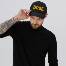 deadstocksupplyshop DOGE Dogecoin Miner Crypto HODL Embroidered Distressed Dad Hat