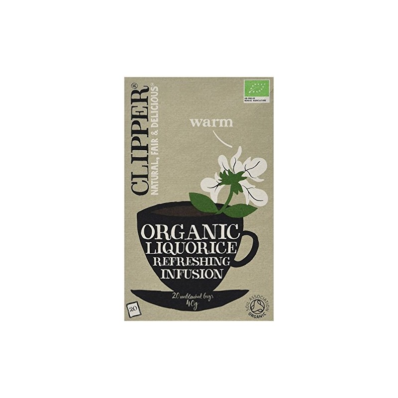 Clipper Organic Infusion Liquorice 20 Tea Bags (Pack of 6)