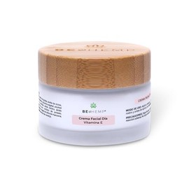 Crema Facial de Día con Vitamina E y SPF15 | Beohemp, Hidratante Antiedad para Rostro 50 g