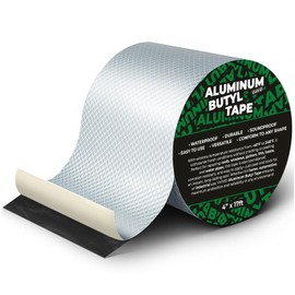 VViViD Aluminum Butyl Tape (4” x 17ft), Maximum Protection, Durable Waterproof Heavy Duty for RV Repairs, Windows, Water Pipes, Gutters, Patching Leaks