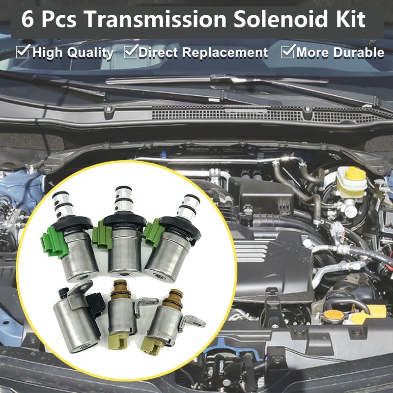 SecosAutoparts 4F27E Transmission Solenoid Kit Fit for Mazda 2 3