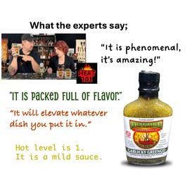 HOT LINE PEPPER PRODUCTS Sauce Garlicky Greengo, 6.5 OZ