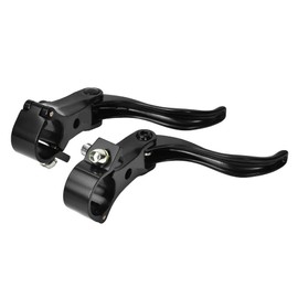 BOROCO Bicycle Brake Levers, 1 Pair Aluminium Alloy Bicycle Brake Handle, 24mm Mountain Bike Disc Brake Handlebar for Mountain Bike Bicycle Accessories (Black)