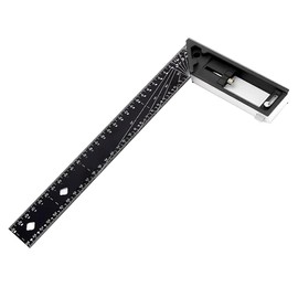 1 Pcs Woodworking Square Ruler, Multi-Angle Measuring Ruler, Adjustable Square 30-90 Degrees Multifunctional Gauge Right Angle Ruler, L Square for Precise Measuring, Drawing, Woodworking, Shape Ruler