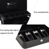 Cash Box with Money Tray and Key Lock,Safe Box for