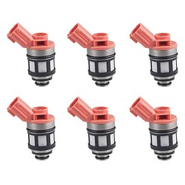 JDMON Compatible with Fuel injectors Nissan Pathfinder 1996-2000, Xterra 2000-2004, Quest 1996-2002, Mercury Villager Infiniti QX 3.0L 3.3L 1996-2000 6pcs 166001800 166001801