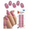 UV Free Gel Nagelfolie, 22 pcs Rose Pink Nagelfolien Selbstklebend