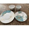 222 Fifth 4 piece 222 Fifth Peacock Garden Dinner Plate