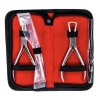 Kit Pinzas Extensiones Para Cabello 3 Pzs Profesional Aashta Color