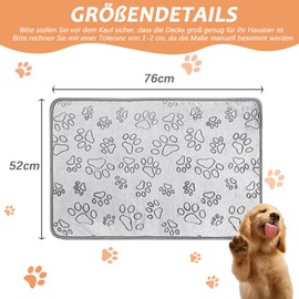 Watproofit Animal Blanket Set of 3, 3 Cute Patterns, Fluffy Dog Blanket for Dogs and Cats, Easy Washable, Suitable for Sofa and Bed, 52 x 76 cm
