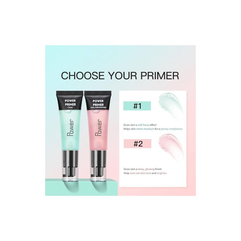 Bluemega Prebase de Maquillaje Facial, Gel base Hidratante y Corrector