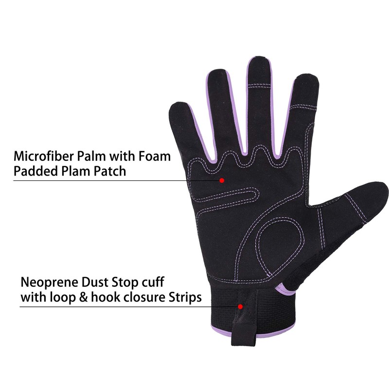 HLDD HANDLANDY Safety Work Gloves, Women Utility Work Gloves, MultiFunctional