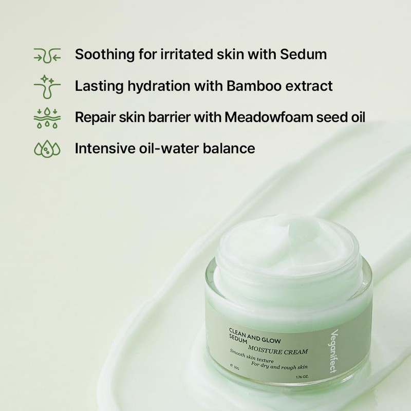 Veganifect [Veganifect]Clean and Glow Sedum Moisture Cream 50g